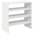 vidaXL Stojany na topánky 2 ks stohovateľné biele 60x30x30,5 cm