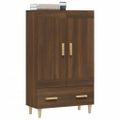 vidaXL Vysoká skrinka hnedý dub 70x31x115 cm spracované drevo