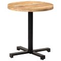 vidaXL Bistro stolík okrúhly Ø70x75 cm surové mangovníkové drevo