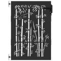 vidaXL Záhradná brána 85 x 125 cm Povrchovo upravená oceľ Zamykateľné