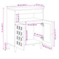 vidaXL Servírovacia skriňa Prírodná 60 x 33 x 75 cm