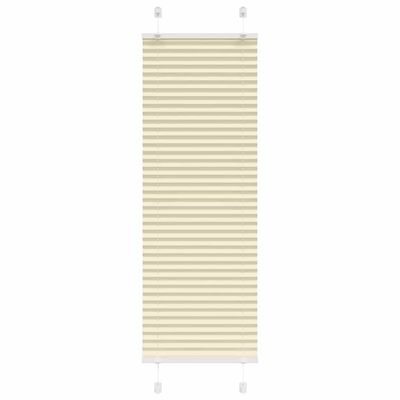 vidaXL plisovaná roleta krémová 40x150 cm Šírka látky 39,4 cm