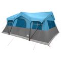 vidaXL Rodinný stan 487 x 340 x 216 cm Modrá Polyester a oceľ