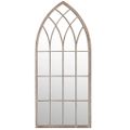 vidaXL Záhradné zrkadlo pieskové 70x30 cm exteriérové železo