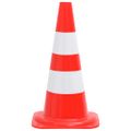 vidaXL Reflexné dopravné kužele 4 ks červeno-biele 50 cm