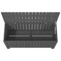 vidaXL Záhradný úložný box sivý 108x42,5x54 cm masívna borovica