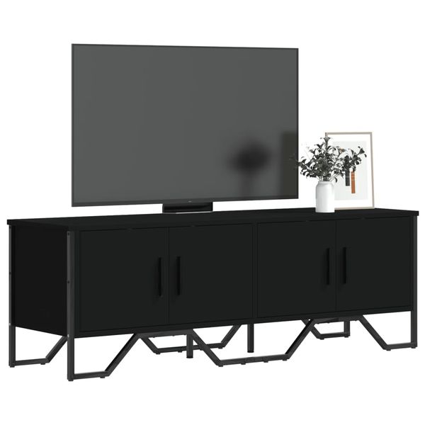 vidaXL TV stolík čierny 122x34x41 cm kompozitné drevo