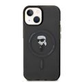 Obal Karl Lagerfeld pre iPhone 15 6,1" KLHMP15SHFCKNOK čierny hardcase IML Ikonik MagSafe
