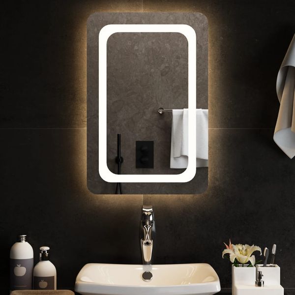 vidaXL LED kúpeľňové zrkadlo 40x60 cm