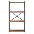 vidaXL Regál na knihy 60 x 30 x 120 cm Kompozitné drevo Staré drevo