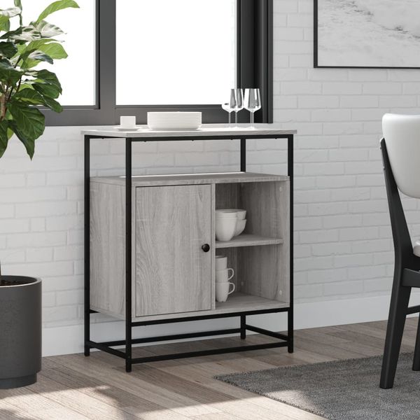 vidaXL Komoda sivá sonoma 69x35x80 cm kompozitné drevo