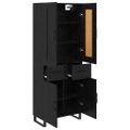 vidaXL Highboard 2 ks Čierny dub 69,5 x 34 x 180 cm