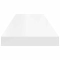 vidaXL Plávajúce nástenné police 4 ks, biele 80x23,5x3,8 cm, MDF