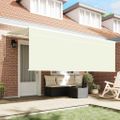 vidaXL Sklopná markíza Krémová 400 x 200 cm Polyester a hliník