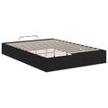 vidaXL Otomanový posteľný rám s úložiskom Čierny Dub 193 x 140 x 25 cm