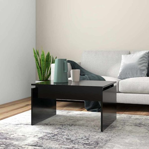 vidaXL Konferenčný stolík, čierny 68x50x38 cm, kompozitné drevo