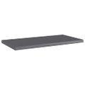 vidaXL Prídavné police 8 ks, lesklé sivé 40x20x1,5 cm, drevotrieska