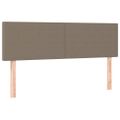 vidaXL Boxspring posteľ s matracom sivohnedý 140x190 cm látka