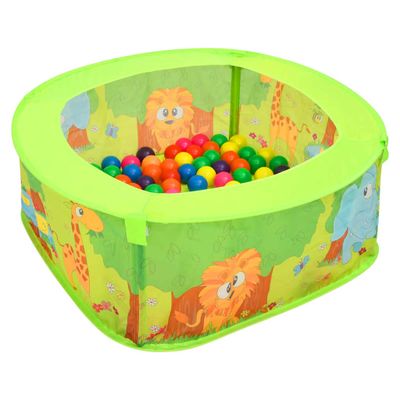 vidaXL Bazén na loptičky s 300 loptičkami pre deti 75x75x32 cm