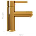 vidaXL Kúpelňová vodovodná batéria zlatá 130x176 mm