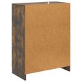 vidaXL Servírovacia skriňa so zásuvkou Dymový dub 66 x 34,5 x 87 cm