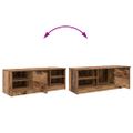vidaXL TV skrinka 102 x 35 x 36,5 cm Staré drevo Kompozitné drevo