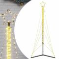 vidaXL LED vianočný stromček 483 LED teplá biela 240 cm
