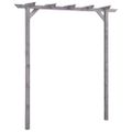 vidaXL Záhradná pergola, sivá 200x40x205 cm, impregnovaná borovica