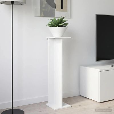 vidaXL Stojan na rastliny Biely 25 x 25,5 x 100,5 cm