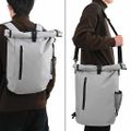 vidaXL Cyklistická taška Sivá 31 x 13 x 58 cm Polyester
