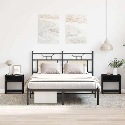 vidaXL Nočné stolíky 2 ks čierny dub 40x30x40 cm kompozitné drevo