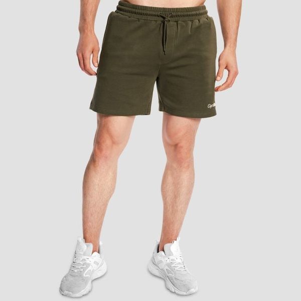 Šortky Limitless Espresso - GymBeam, veľkosť M, 95 % cotton, 5 % elastane