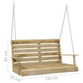 vidaXL Hojdacia lavica 110 cm, impregnovaná borovica