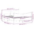 vidaXL Posteľ bez matraca voskovo hnedá 160x200 cm masívna borovica