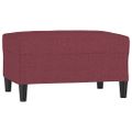 vidaXL Podnožka vínovo-červená 70x55x41 cm látková