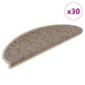 vidaXL Samolepiace nášľapy na schody vzhľad sisalu 30 ks 65x21x4 cm