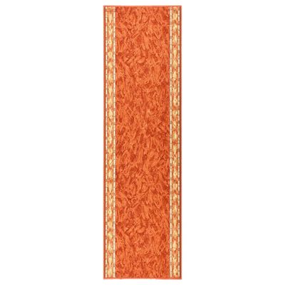 vidaXL Koberec behúň tehlový 100x350 cm protišmykový