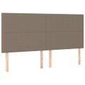 vidaXL Posteľný rám boxspring s matracom sivohned 180x200 cm látka