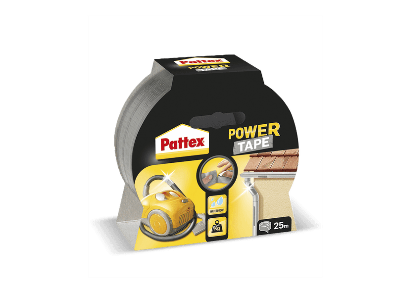 1677377 Pattex Power Tape, stříbrná, 25 m