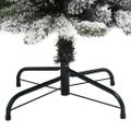 vidaXL Zasnežený umelý úzky vianočný stromček 240 cm PVC a PE