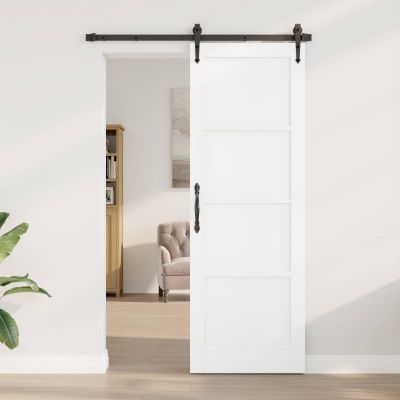 vidaXL Vnútorné dvere Biela 73,5 x 211 cm Preglejka