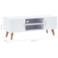 vidaXL TV skrinka biela 120x40x46 cm MDF