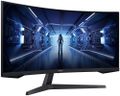 Samsung Odyssey/G55T/34"/VA/3440x1440/165Hz/1ms/Black/2R LED monitor, herní, prohnutý, 34", VA, 3440×1440, 21:9, 165Hz, 1ms, 250cd/m2, DisplayPort, HDMI, VESA, en. tr. G, cerný