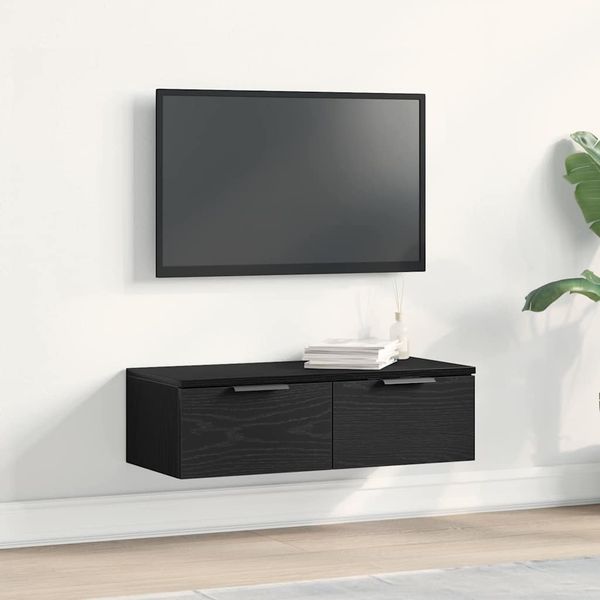 vidaXL Nástenná skrinka Čierny dub 68 x 30 x 20 cm Kompozitné drevo