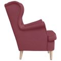 vidaXL Kreslo Wine Red 74x84x100 cm Látka
