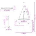 vidaXL Ohnisko s nastaviteľným grilom ⌀55,5 x 107,5 cm Oceľ Čierna