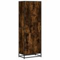 vidaXL Knižnica dymový dub 60x35x170,5 cm kompozitné drevo