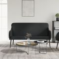 vidaXL Lavička čierna 110x76x80 cm umelá koža