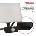 LED reflektor EMOS ZS2932 TAMBO so senzorom pohybu, 30 W, 3000 lm, čierny