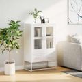 vidaXL Vysoká skrinka biela 68x39x111,5 oceľ